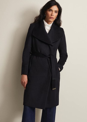 Phase Eight Nicci Wool Smart Coats Navy Canada | POSQKW-920